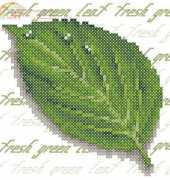 Cross Design S7048 - Green leaf