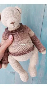 Kind Toys Patterns - Olya Joy - Olga Radost - Big bear in a sweater
