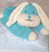 The Happy Bunny Pyjama Case by Knitting by Post