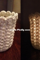 Crocheted candle lights