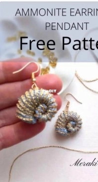 Meraki Studio - Ammonite Earrings / Pendant - Free