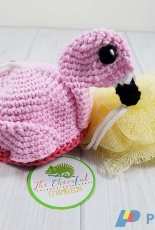 The Cheerful Chameleon - Charlyn Clark  - Rosy the Flamingo Scrubby