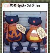 Homespun from the heart - Spooky Black Cat Sitters