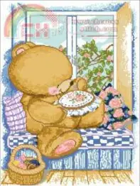 Anchor Forever Friends FRC32 Thread Bear, FRC705 Party Animals, FRC3000 Christmas Kiss Decoration, FRC69 Birth Sampler, FRC201 Especially for you,  FRC193 Make a wish