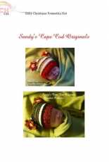 Sandys Cape Cod Originals-Sandy Powers- 234 Baby Christmas Poinsettia Hat