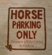Horse Parking...Christmas Present