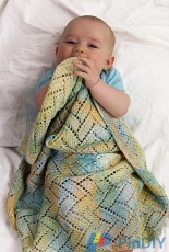 A Tisket A Tasket Baby Blanket by Shannon Dunbabin -Cascade Yarns Website-Free