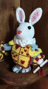 White rabbit herald of the court
