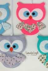 Lovely Craft - Marcador de Paginas Corujas/Owl Bookmark - Portuguese