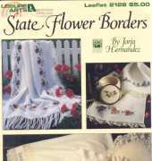 Leisure Arts- 2128-State Flower Borders by Jorja Hernandez