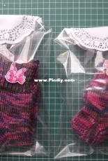knit socks for girls - My work