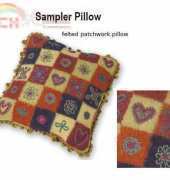 Felted Sampler Pillow by Berroco Design Team-Free
