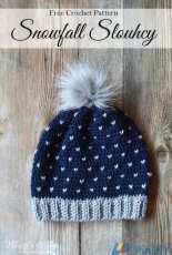 Whistle and Ivy- Bethany Dearden - Snowfall Slouchy Hat-Free