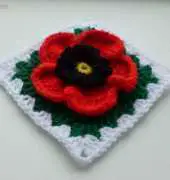 Crochet- atelier - Luba Davies - Poppy in granny square
