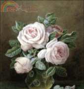 Golden Kite GK 1791 - Pink Roses in a Glass Vase