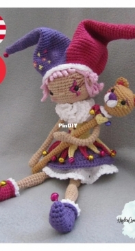 Haslea Crochet - Anaëlle Tanniou - Leila Doll - Poupee Leila - English and French