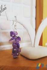 Lavender bloom earrings