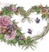 Bucilla 43092 Grapevine Wreath with Floral XSD