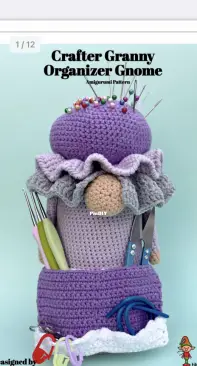 Tiknik crochet toys - Lilit Nikoyan - Crafty Granny Organizer Gnome