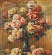 Cross Stitch Collectibles RE-25 - Renoir Vase of Roses