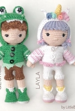 Little Beau Mouse - Caroline Price - Littlest Collection George The Dinosaur Boy and Layla The Unicorn Girl