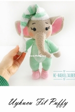 Hc-haekelzauber - Halime Civelek - Sleepy Elephant Puffy - Turkish