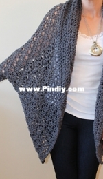 Right Brain Crochet - Jennifer Ozses - Carleton Cocoon Sweater