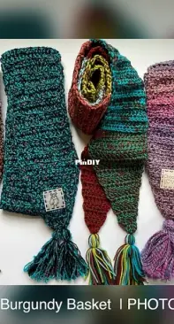 The Burgundy Basket - Kristi Bergin-Smith - Scraptastic Simple Scarf - Free
