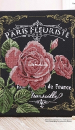 Paris Flouriste - Parisian Sign by Abby White from Cross Stitch Gold 126 XSD