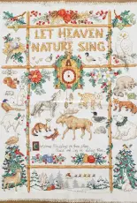 FO - nature Christmas sampler from Donna Kooler's 555 Christmas cross-stitch Designs