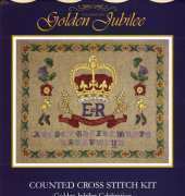 DMC K4661 - Golden Jubilee Celebration Royalty Crown Sampler