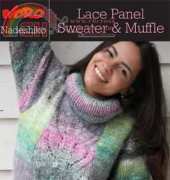 Noro-Y-961-Nadeshiko Lace Panel Sweater & Muffle-Free