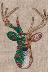 Deer in Holly -Urban Threads UT18116 EXP format only