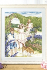 Secret Garden - Victorian Children by Maria Diaz from Cross Stitch Gold 153