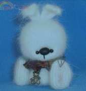 Handi Hats Design - Lollipops doll - Katushka Morozova - White bunny - English - Translated