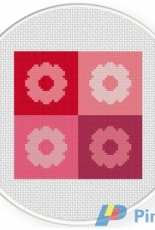 Daily Cross Stitch  - Flower Square
