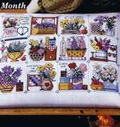 Jeremiah Junction - Flowers from Cross Country Stitching June 1992 PCS