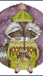 MiAxStitch - Christmas Raccoon XSD