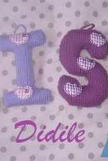 Letters knitted