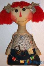 Lillie Mae's Crafts - Annie Pinkeep Pincushion Doll Pattern by Brenda Greenwalt - Free