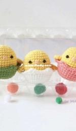 Sherrs crochet - Sherry - Easter Chick in egg Shell - Free