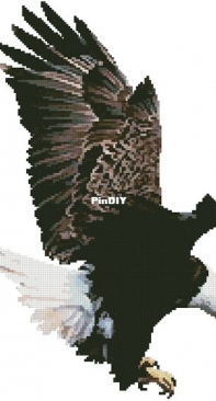 Artecy Cross Stitch - Bald Eagle Flying