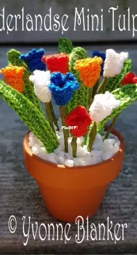 Yvonnes Crochet Art - Yvonne Blanker - Dutch Mini Tulips - Nederlandse Mini Tulpjes - Dutch