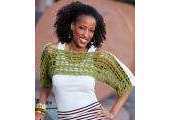 Double Stitch Twins - Erika and Monika Simmons - Two-Tone Shrug - Free