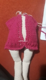 knitt vest for amigurumi baby