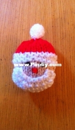 Santa & Snowman Brooches Knitting Pattern by Bizzle McQuizzle Free