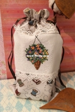 Bag with flowerpot