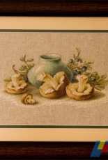 Still life with mushrooms_framed&waiting for the pair