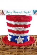 Desert Diamond Crochet - Rebecca Goldsmith - 082 Stars and Stripes Patriotic Top