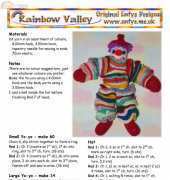 Original Enfys Designs - Rainbow Valley - Yo-Yo Clown by Helen Free